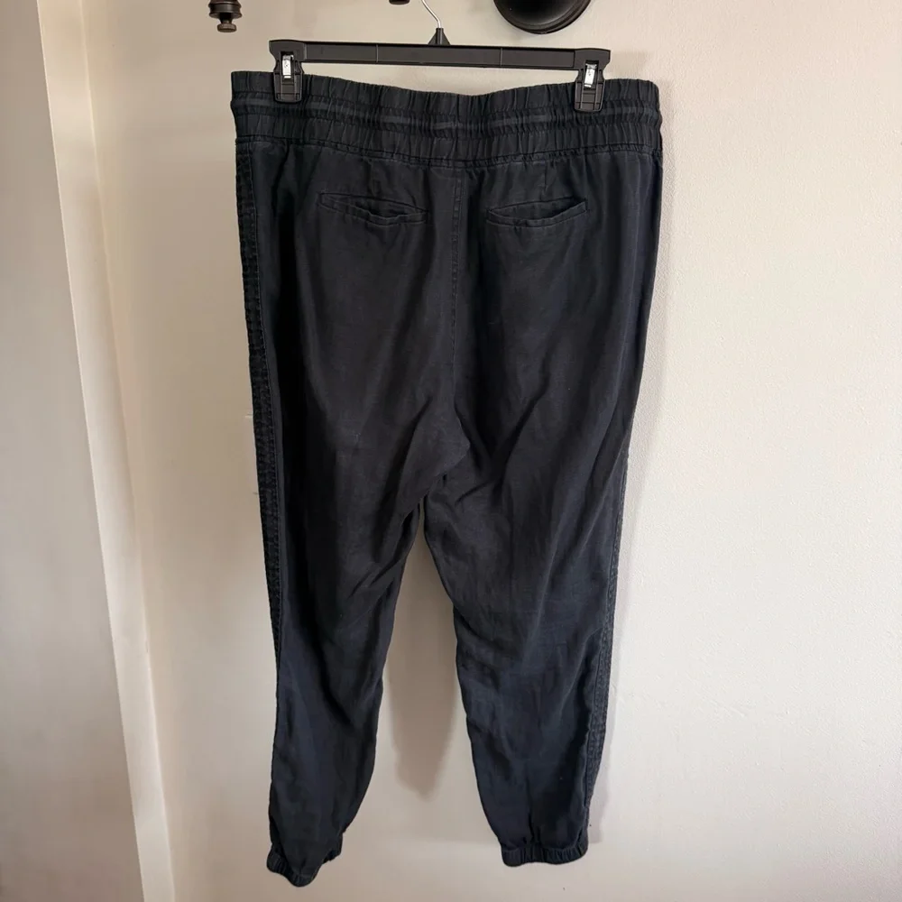 Athleta Women’s 100% Linen Black Casual Jogger Pants, size 16 - Picture 10 of 10